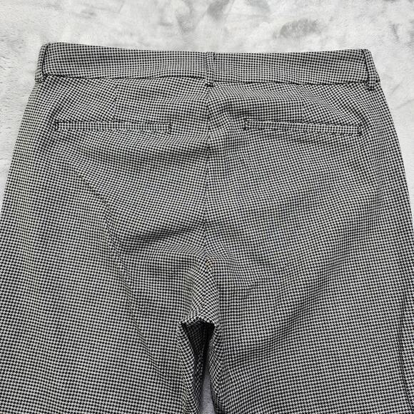 Old Navy Pants Womens 14 Black Gray Houndstooth High Rise Pixie Skinny Stretch - Picture 3 of 12